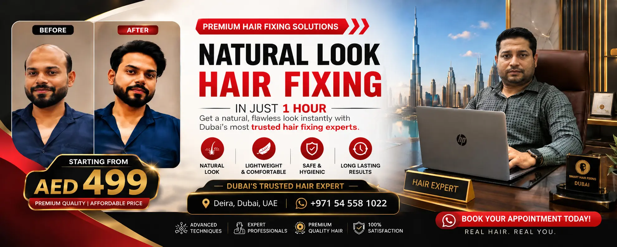 Smart Hair Fixing Dubai Top Banner